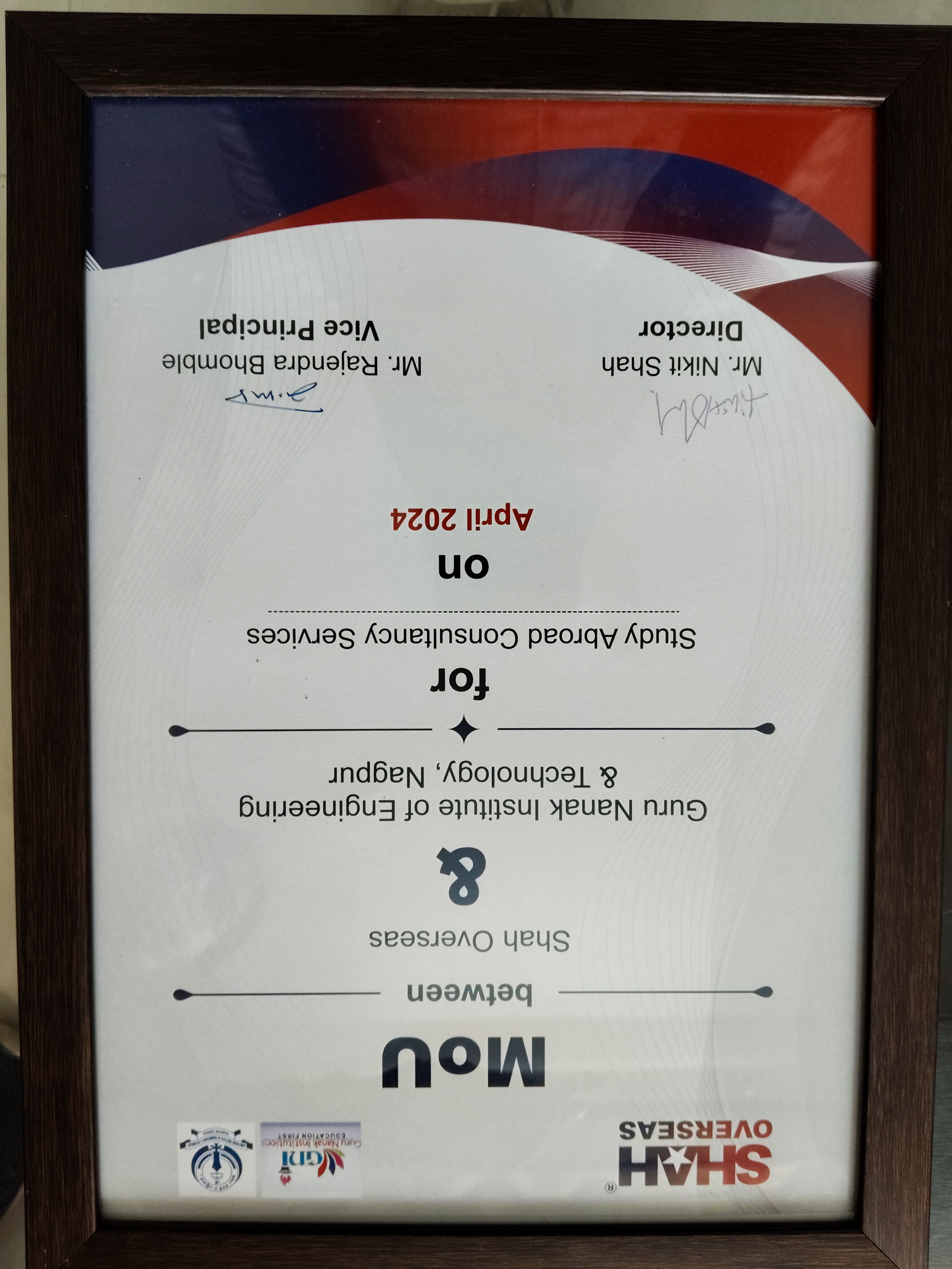MoU Certificate